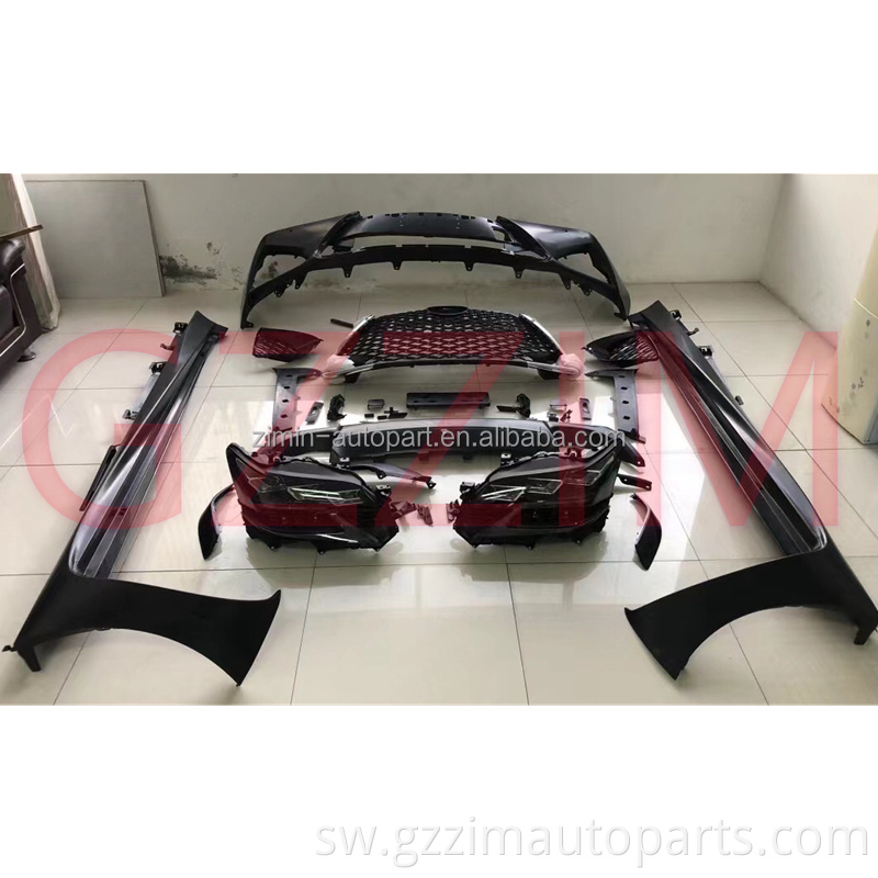 Vifaa vya Gari Kuboresha Facelift Fender Headlamp Mbele ya nyuma Bumper Bodykit hadi F 5.0 kwa 2012-2018 Mfano wa Lexus GS